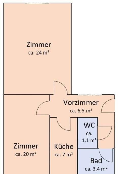 Modern And Light 2-room Apartment Wien